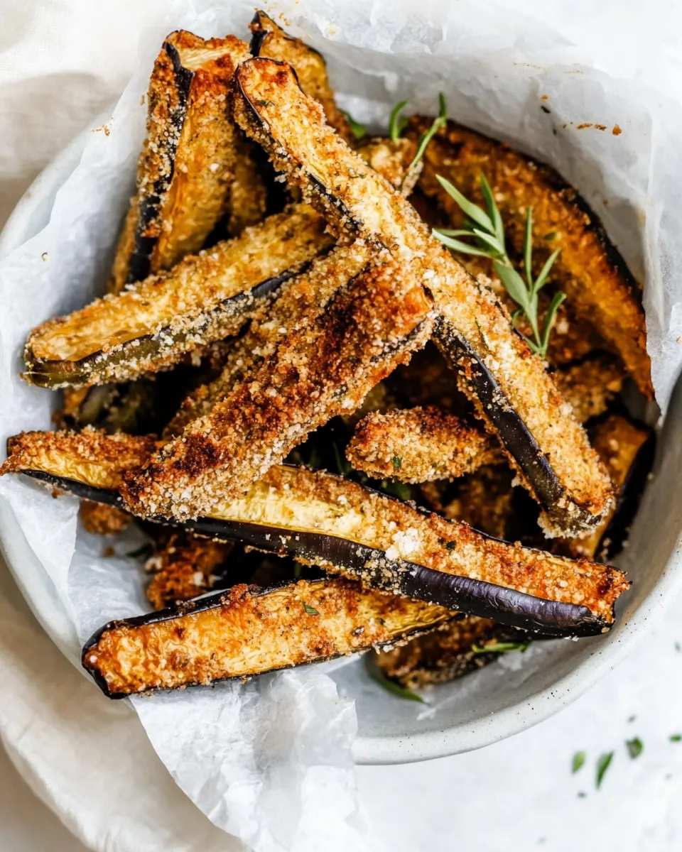 Homemade Eggplant Sticks (Baked or Air Fryer) recipe photo