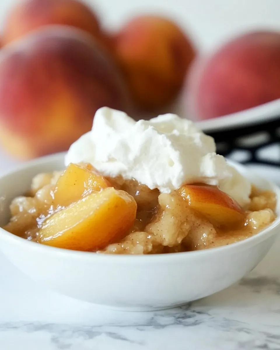 Classic Fresh Peach Pudding Recipe image