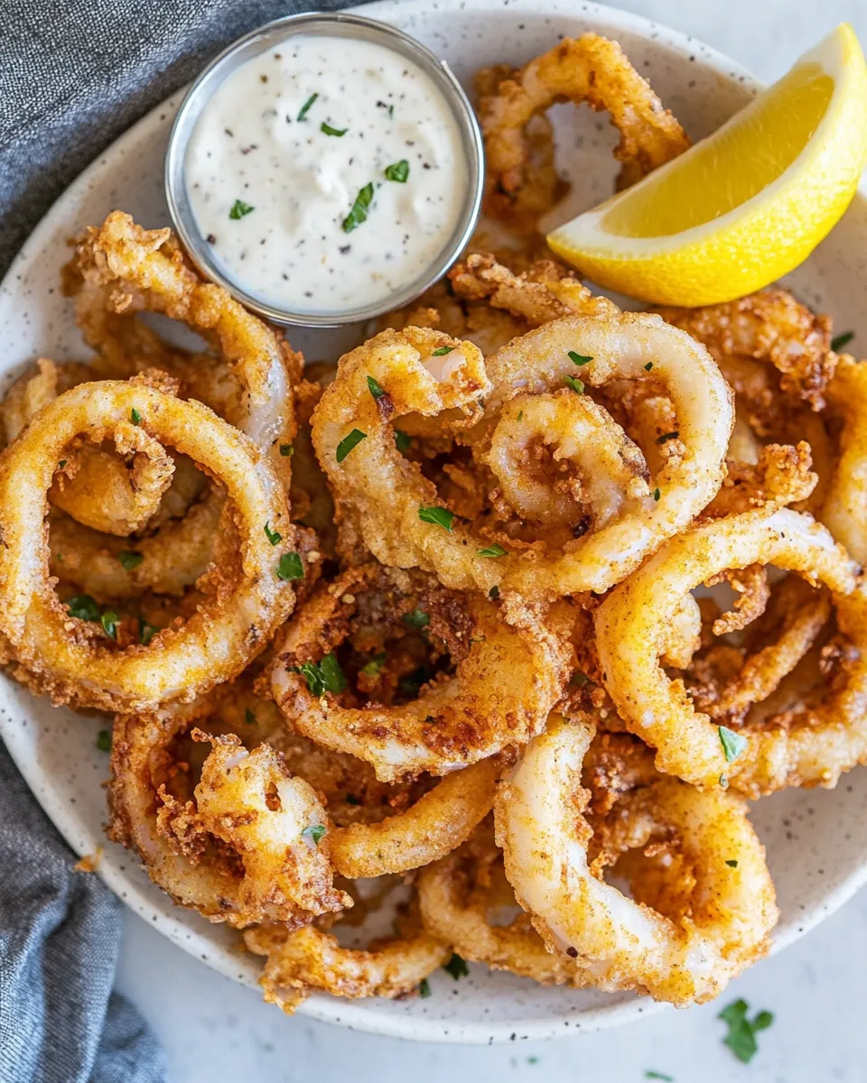 Easy Fried Calamari recipe photo