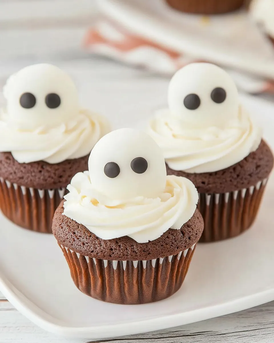 Delicious Ghost Cupcakes image