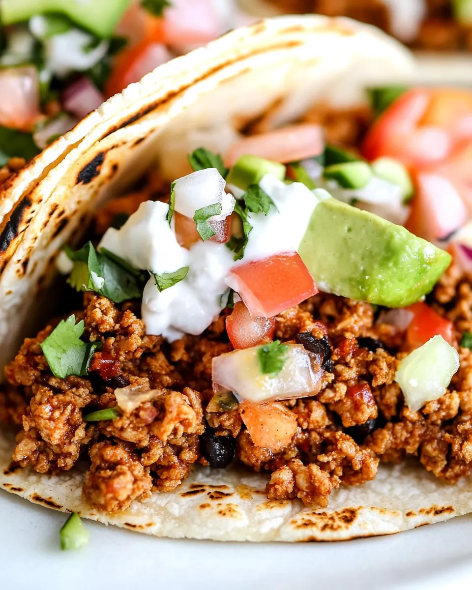 Healthy Ground Turkey Taco Recipe image