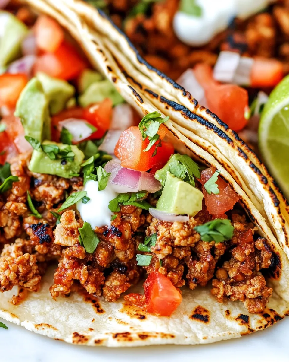 Delicious Ground Turkey Taco Recipe shot