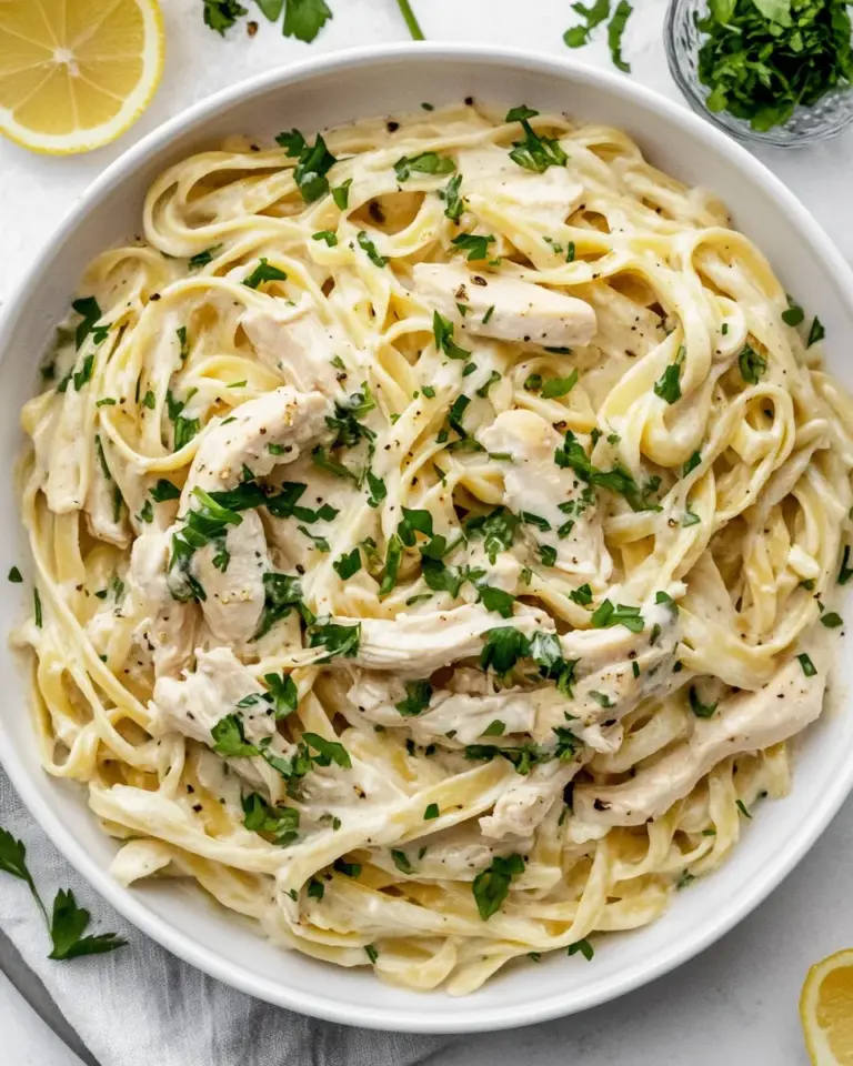 Homemade Chicken Alfredo recipe photo