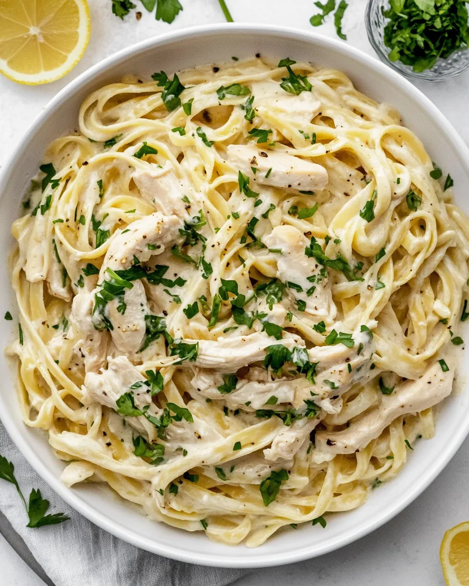 Homemade Chicken Alfredo recipe photo