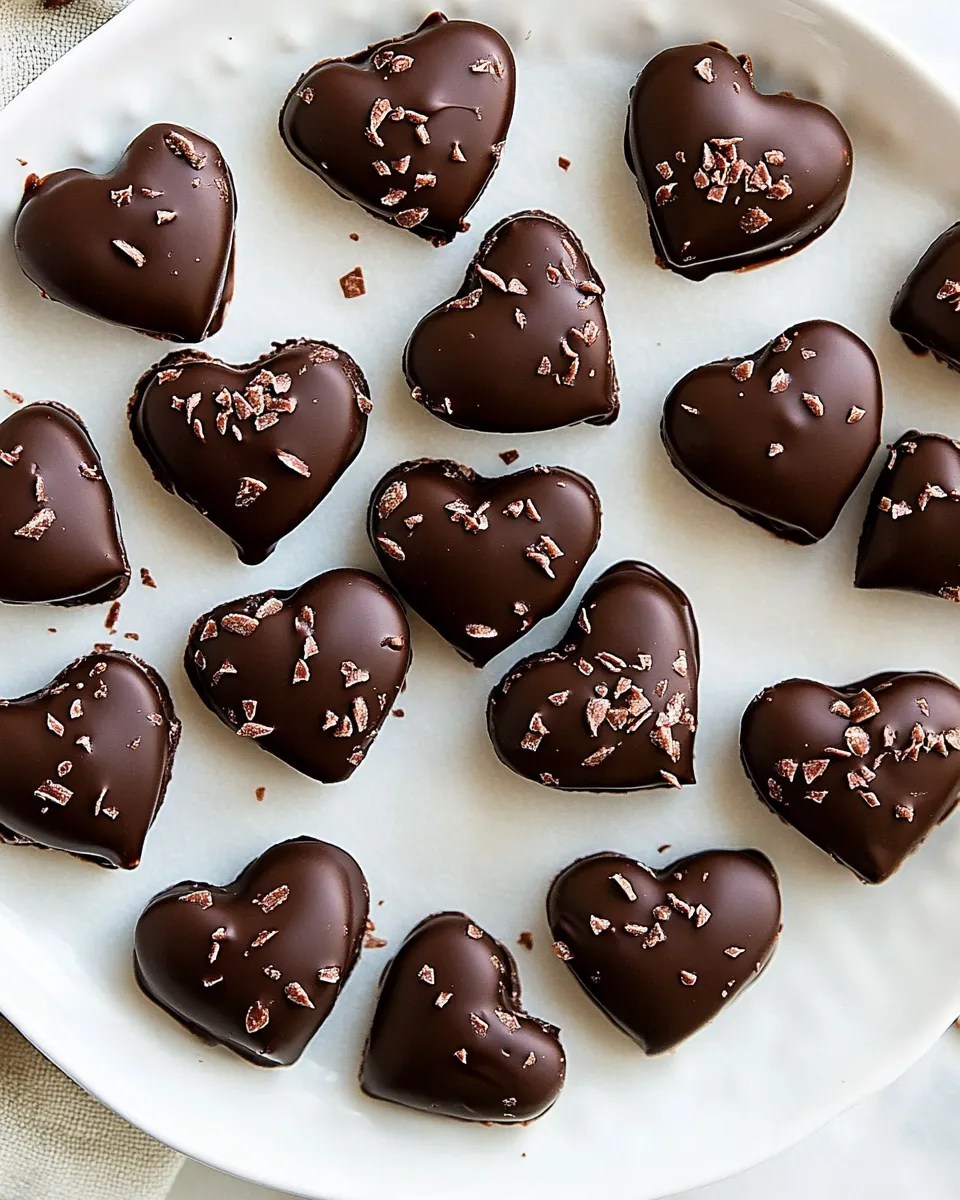 Homemade Homemade Reeses Peanut Butter Hearts food shot