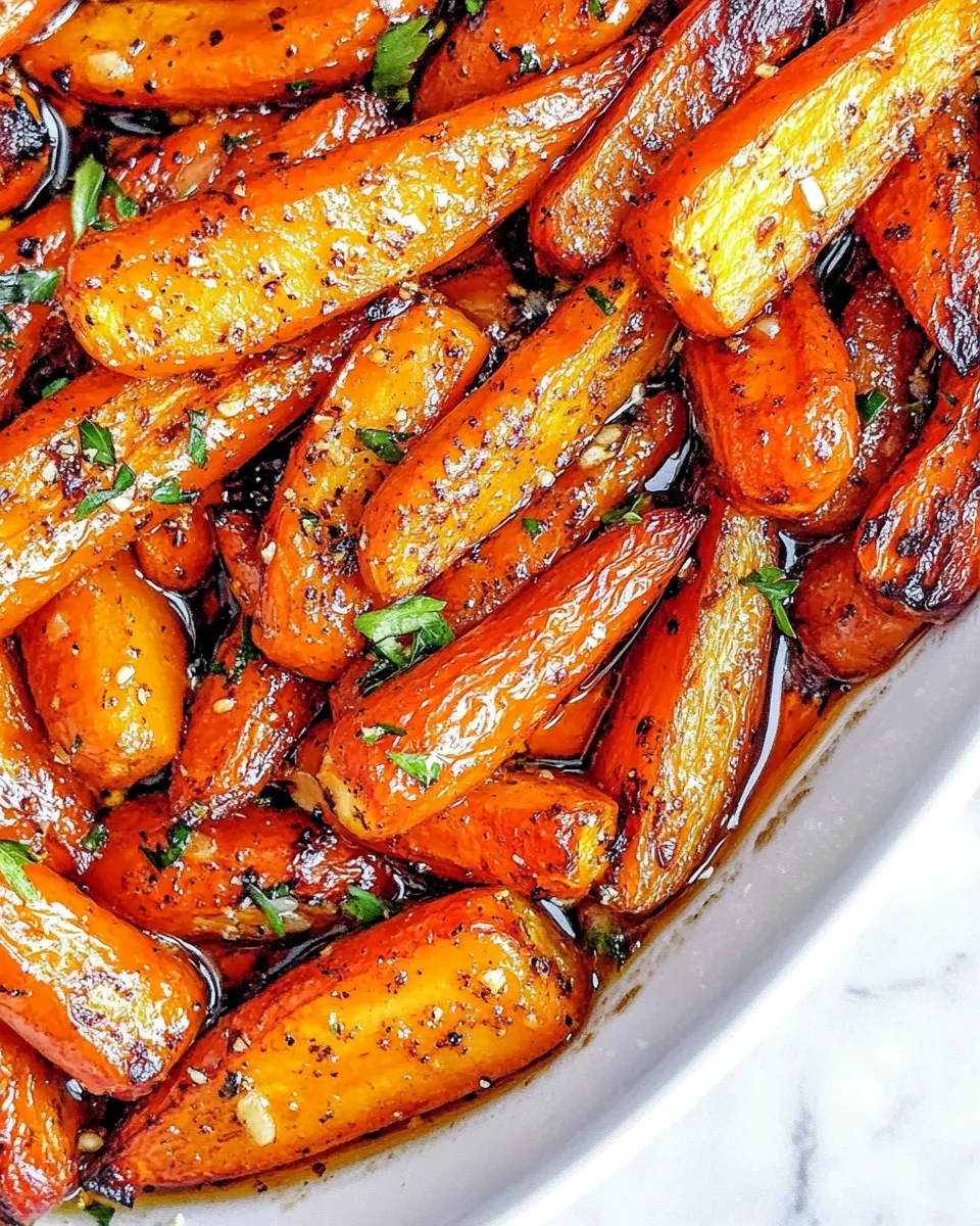 Classic Honey Roasted Carrots With Garlic Butter image