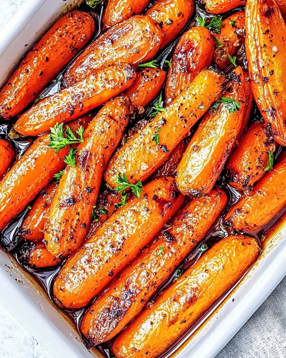Easy Honey Roasted Carrots With Garlic Butter recipe photo