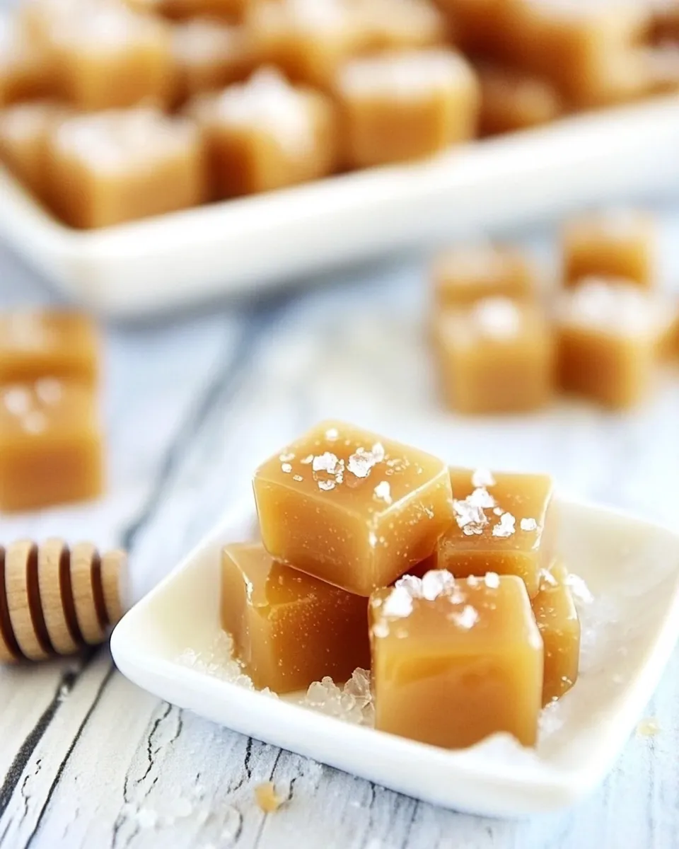 Homemade Honey Salted Caramels photo