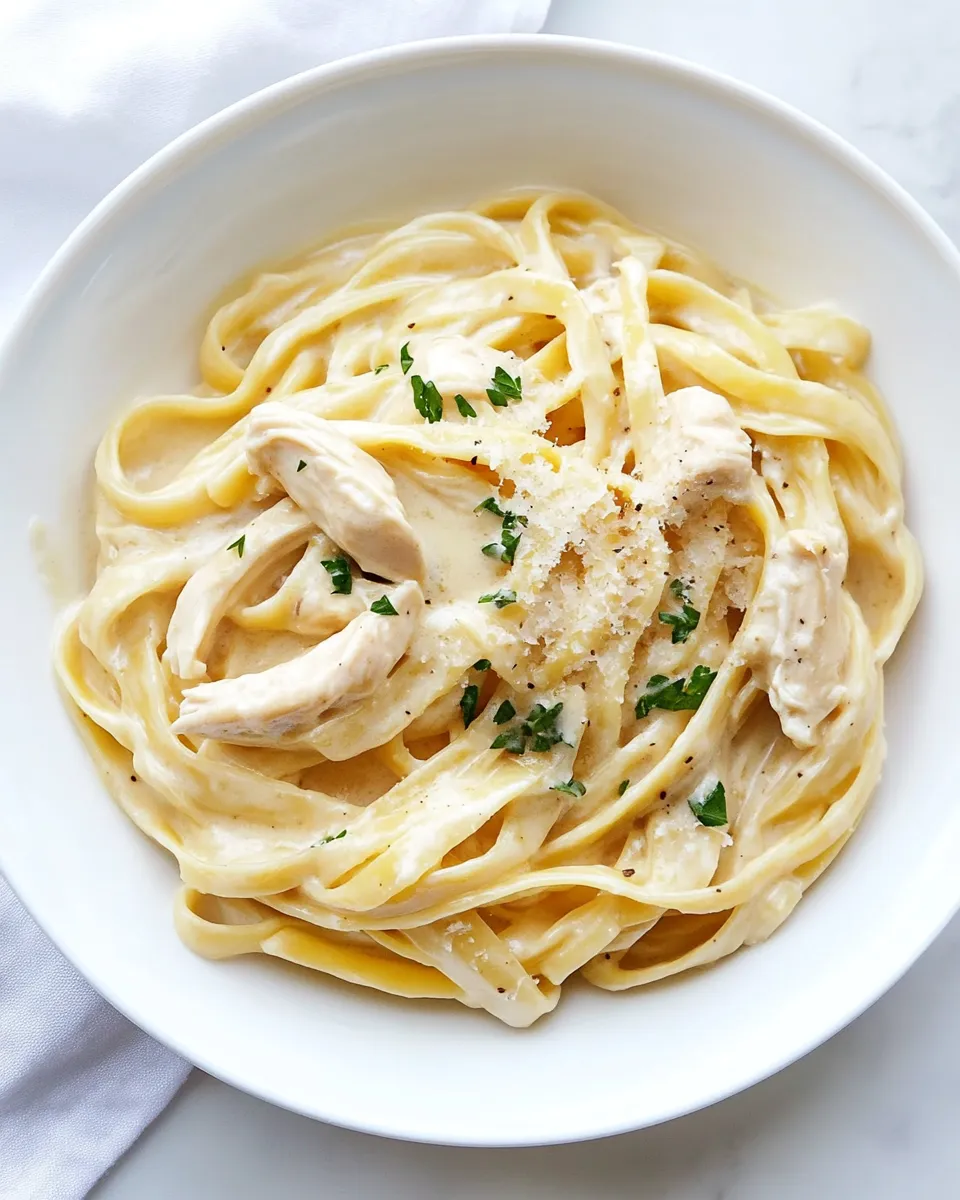 Classic Instant Pot Chicken Alfredo Recipe shot
