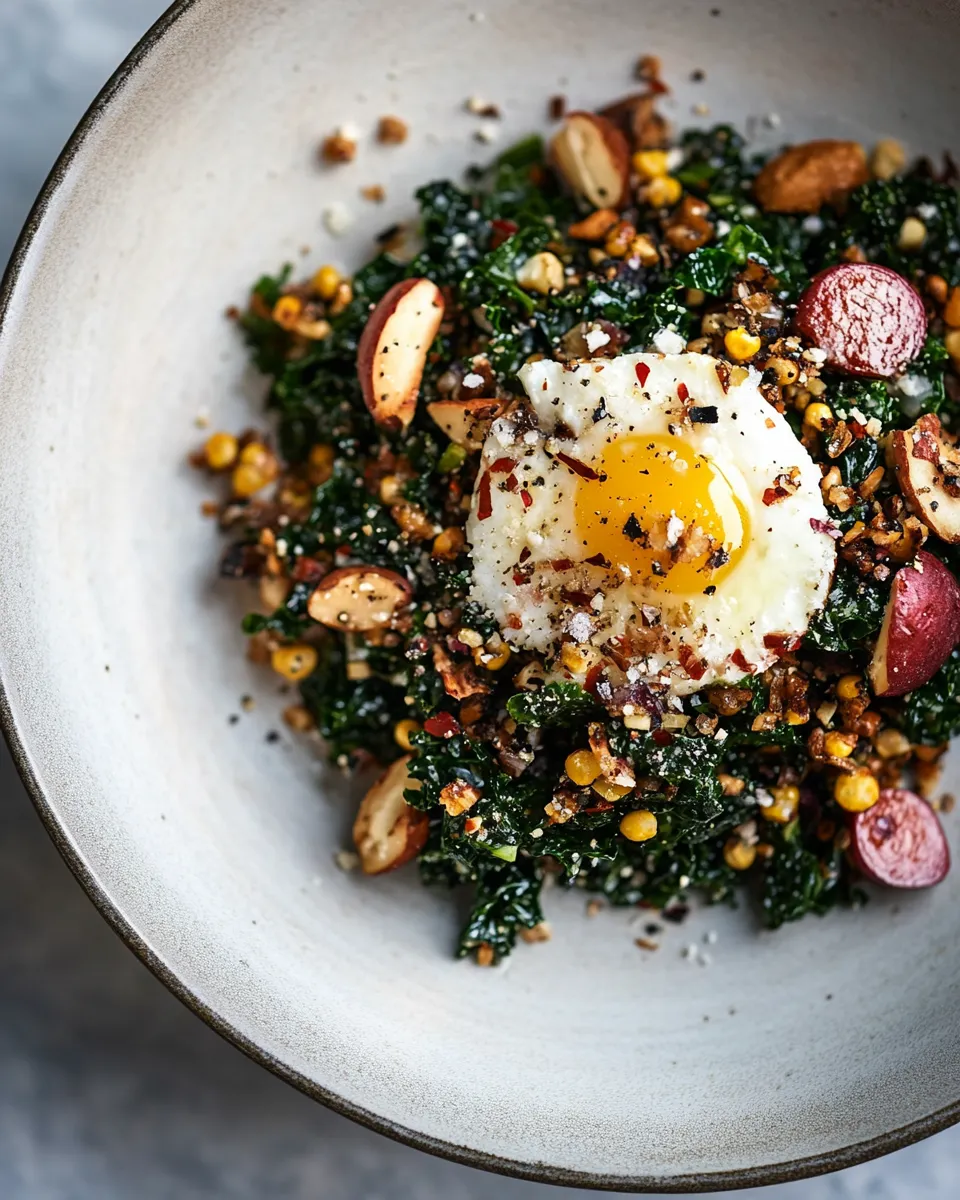 Classic Kale Breakfast Salad image