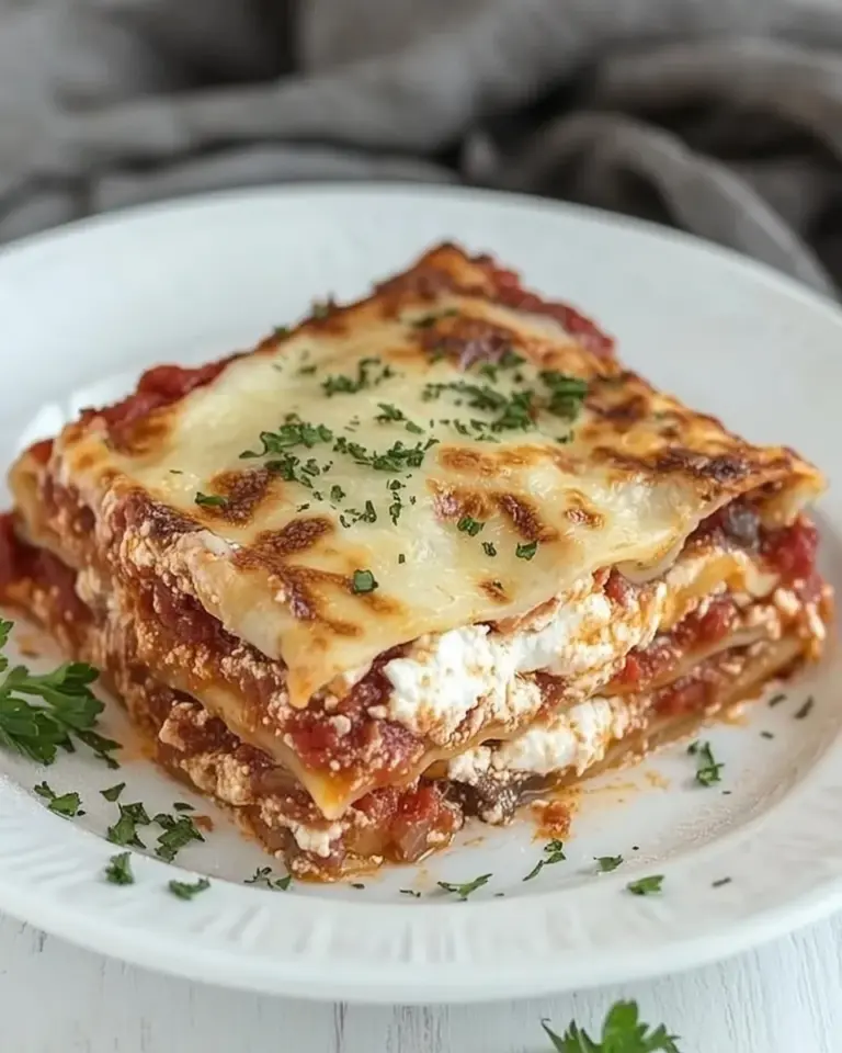 Homemade Lasagna with Ricotta Cheese photo