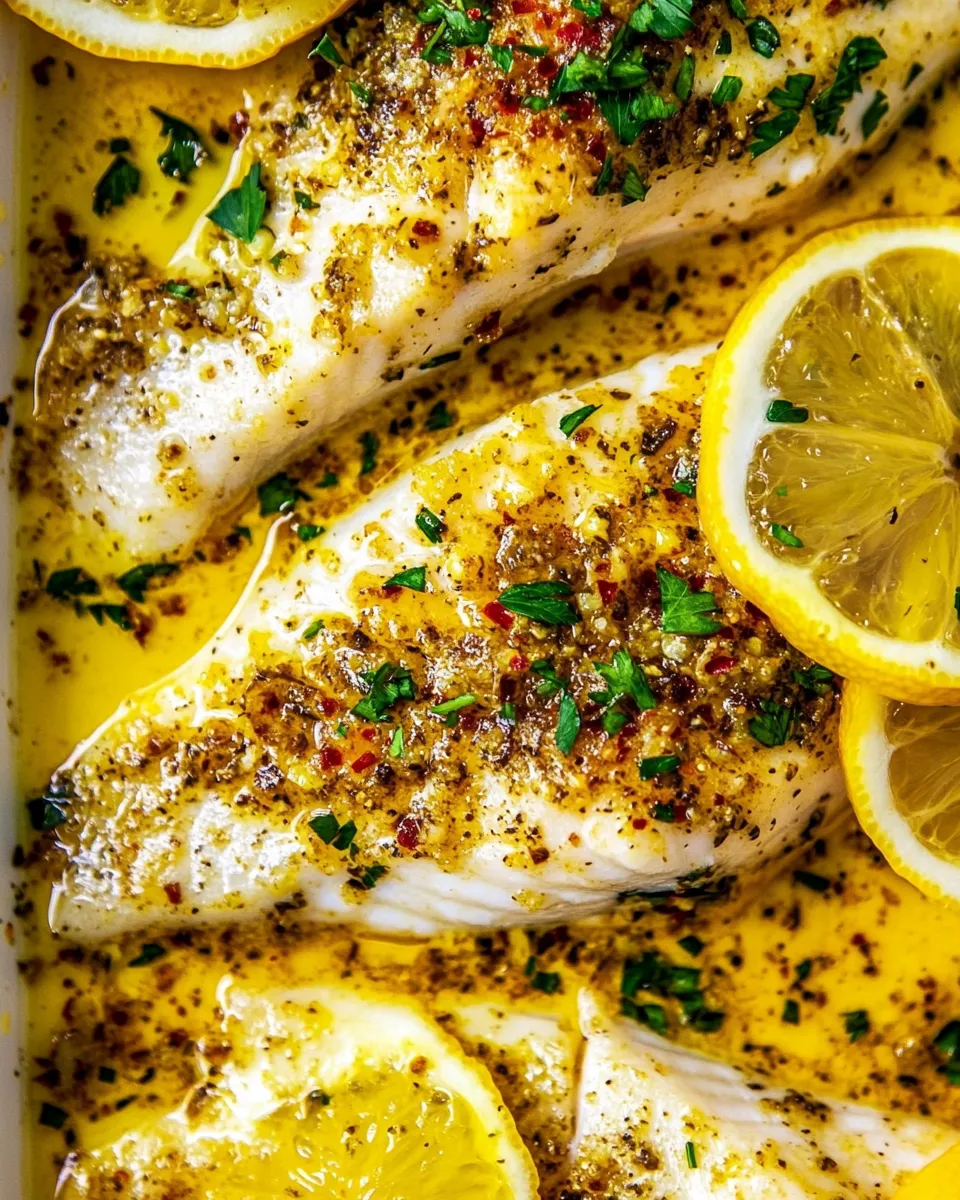 Easy Lemon Butter Baked Tilapia Recipe photo