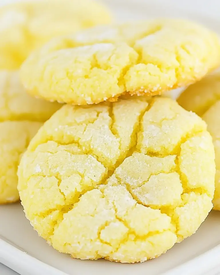 Homemade Lemon Crinkle Cookies photo