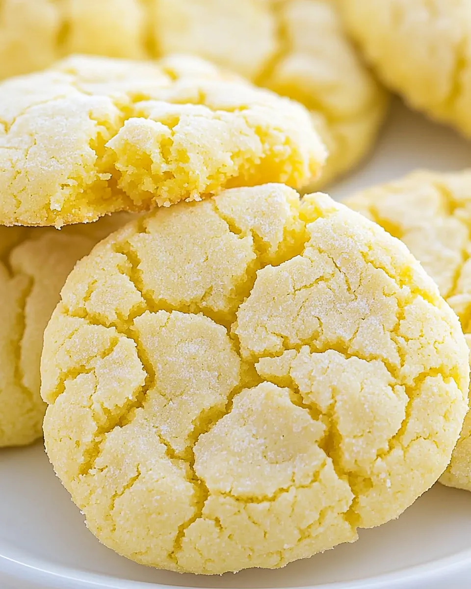 Classic Lemon Crinkle Cookies image