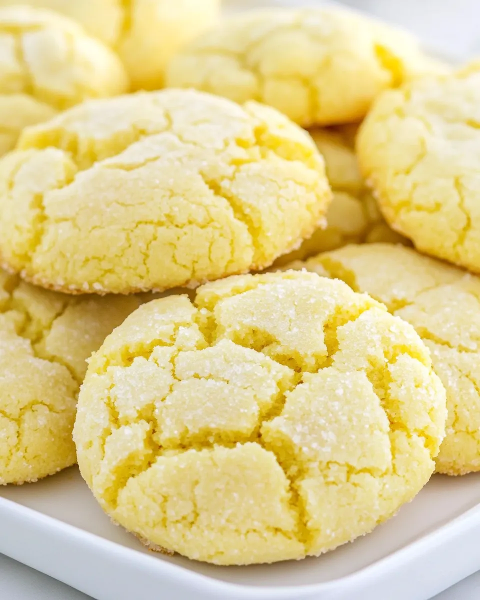 Easy Lemon Crinkle Cookies recipe photo