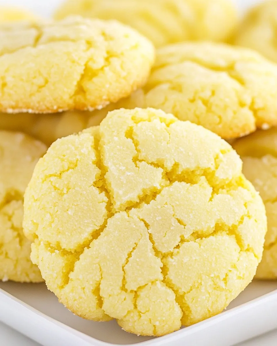 Delicious Lemon Crinkle Cookies shot