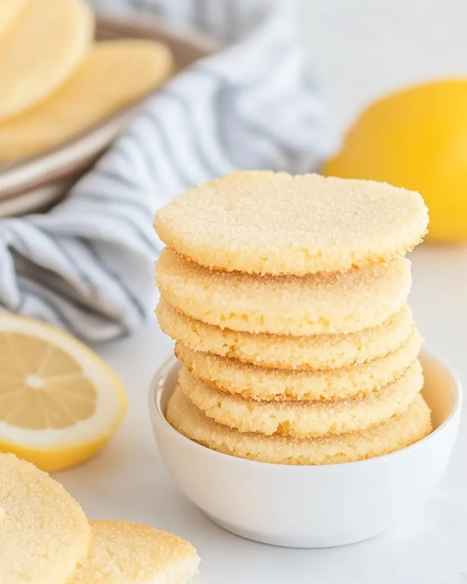 Homemade Lemon Wafer Cookies photo