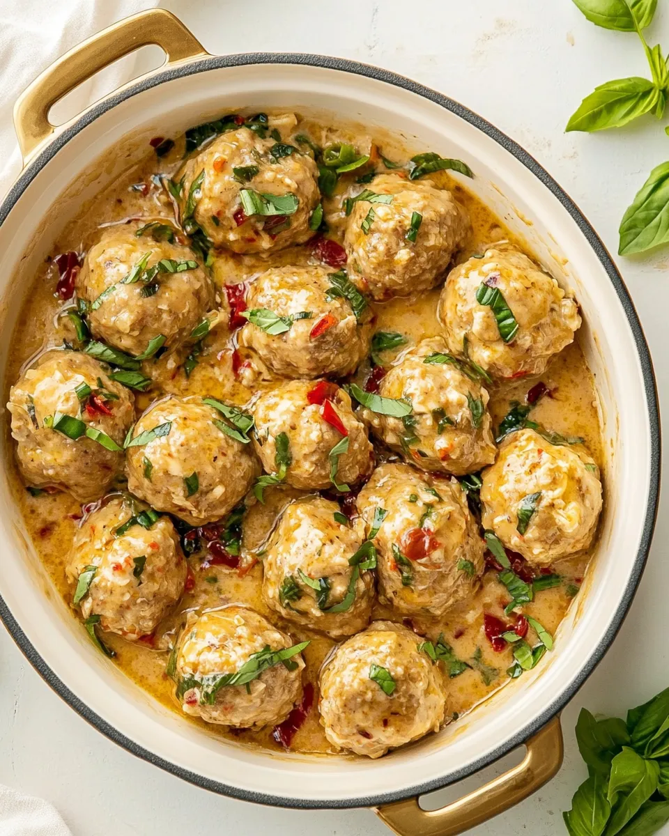 Delicious Marry Me Chicken Meatballs shot