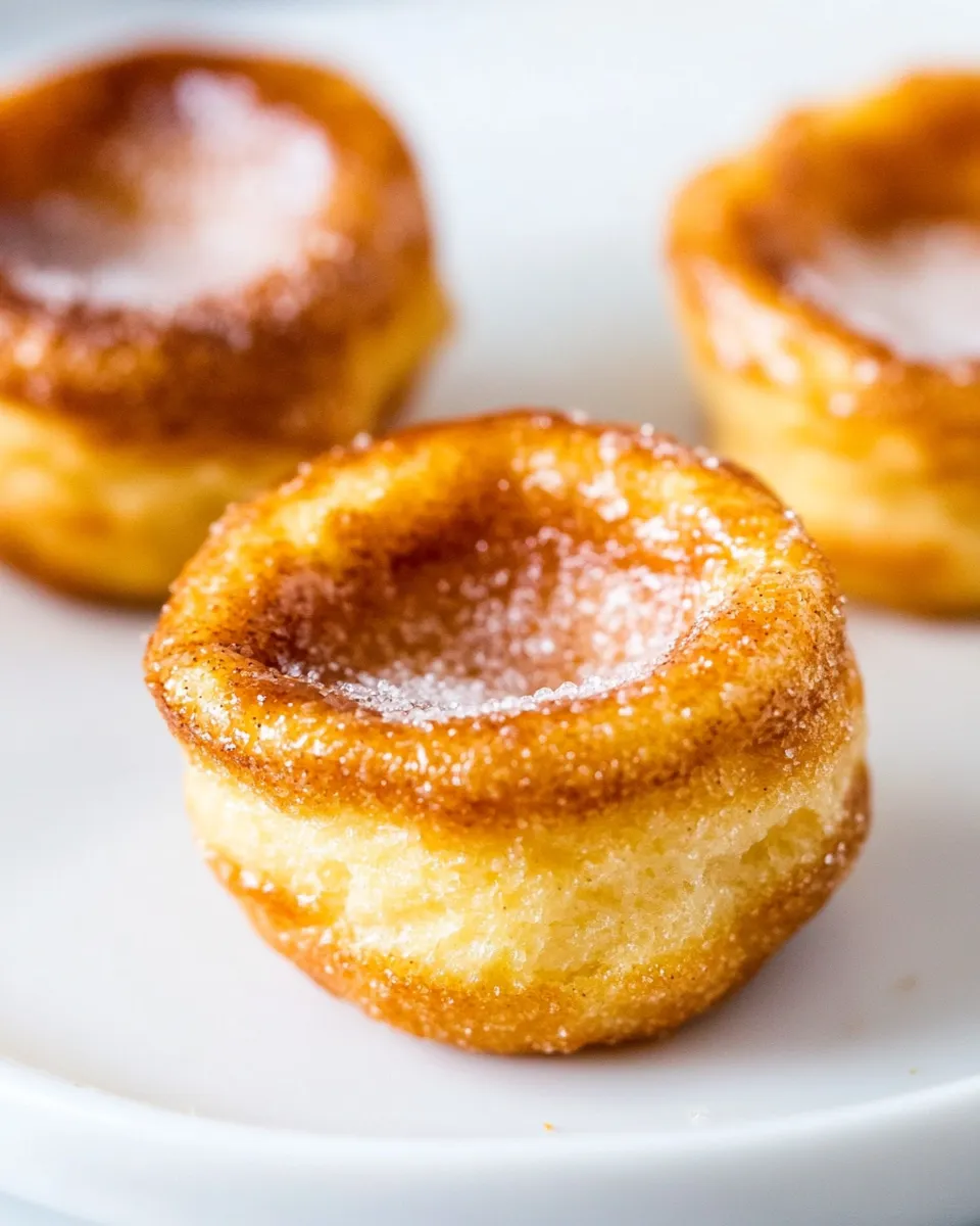 Delicious Mini Cinnamon Sugar Popovers shot
