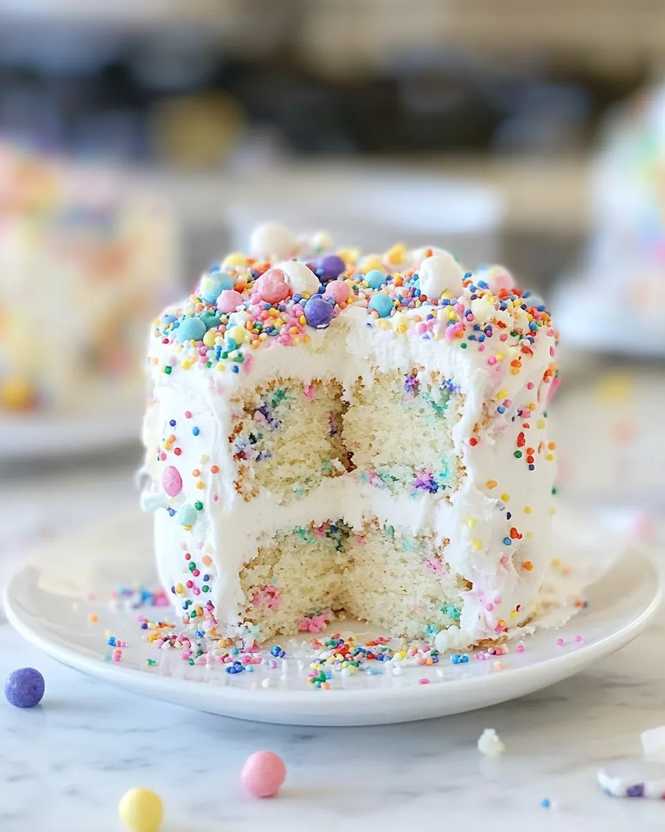 Classic Mini Sprinkle Smash Cake. dish image