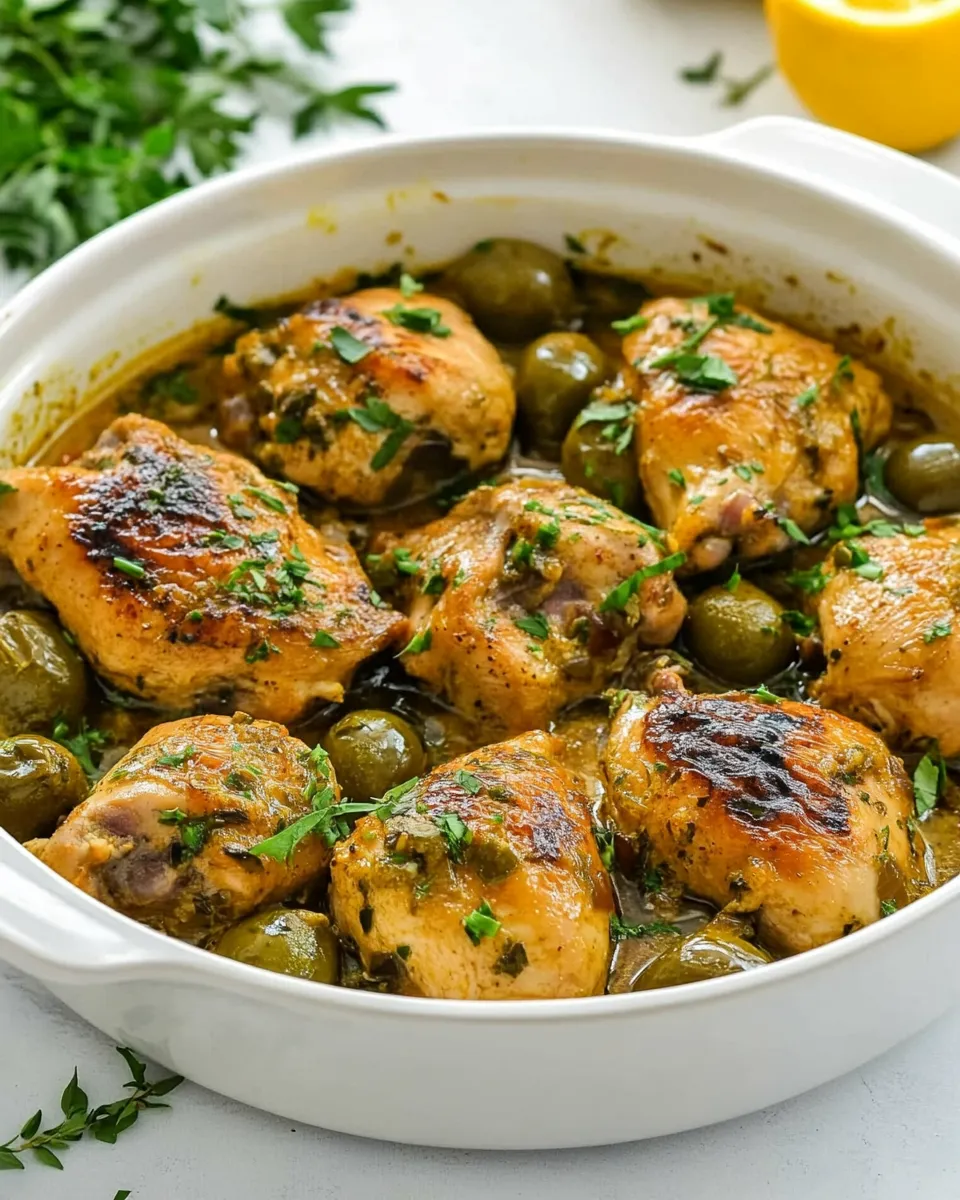 Delicious Moroccan Chicken food shot