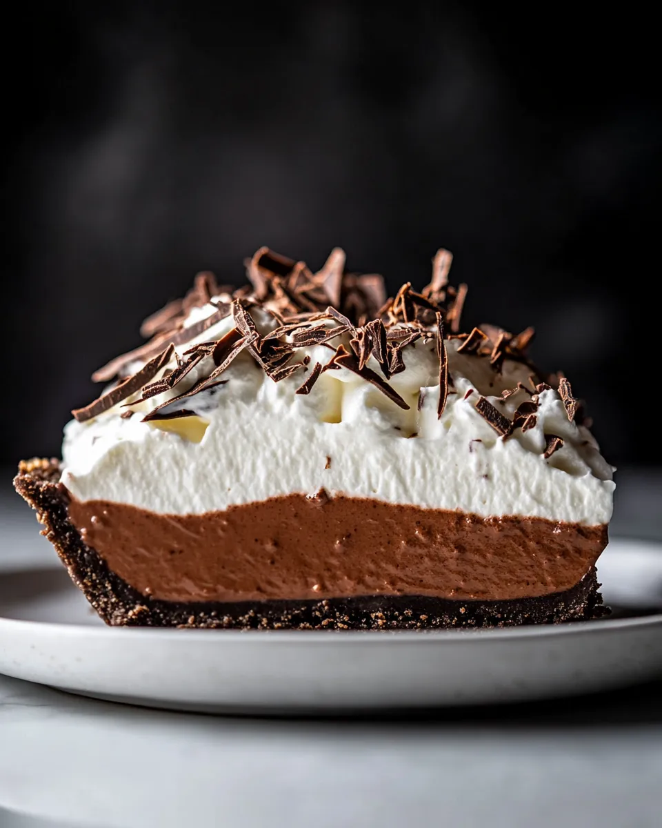 Easy No-Bake Chocolate Pudding Pie photo