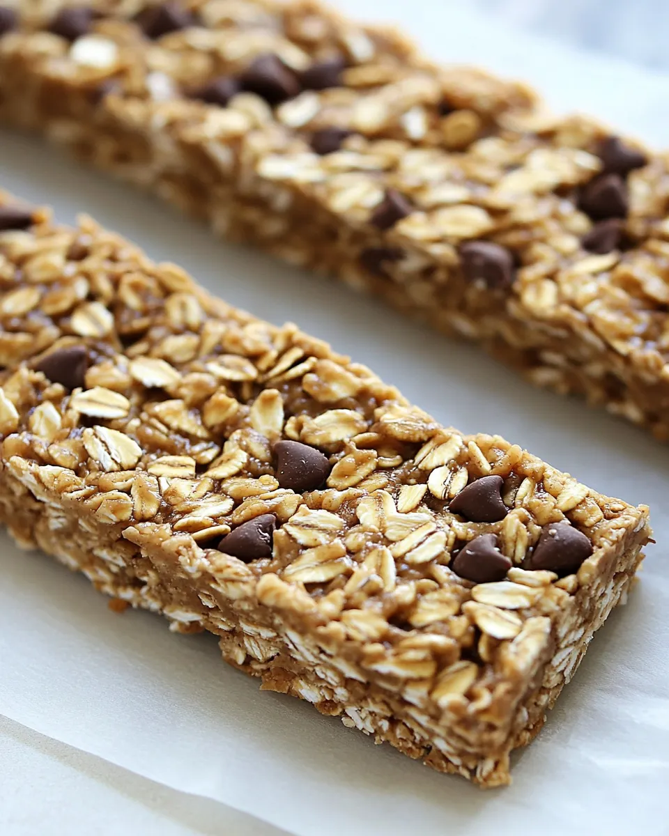 Easy No Bake Almond Butter Granola Bars image