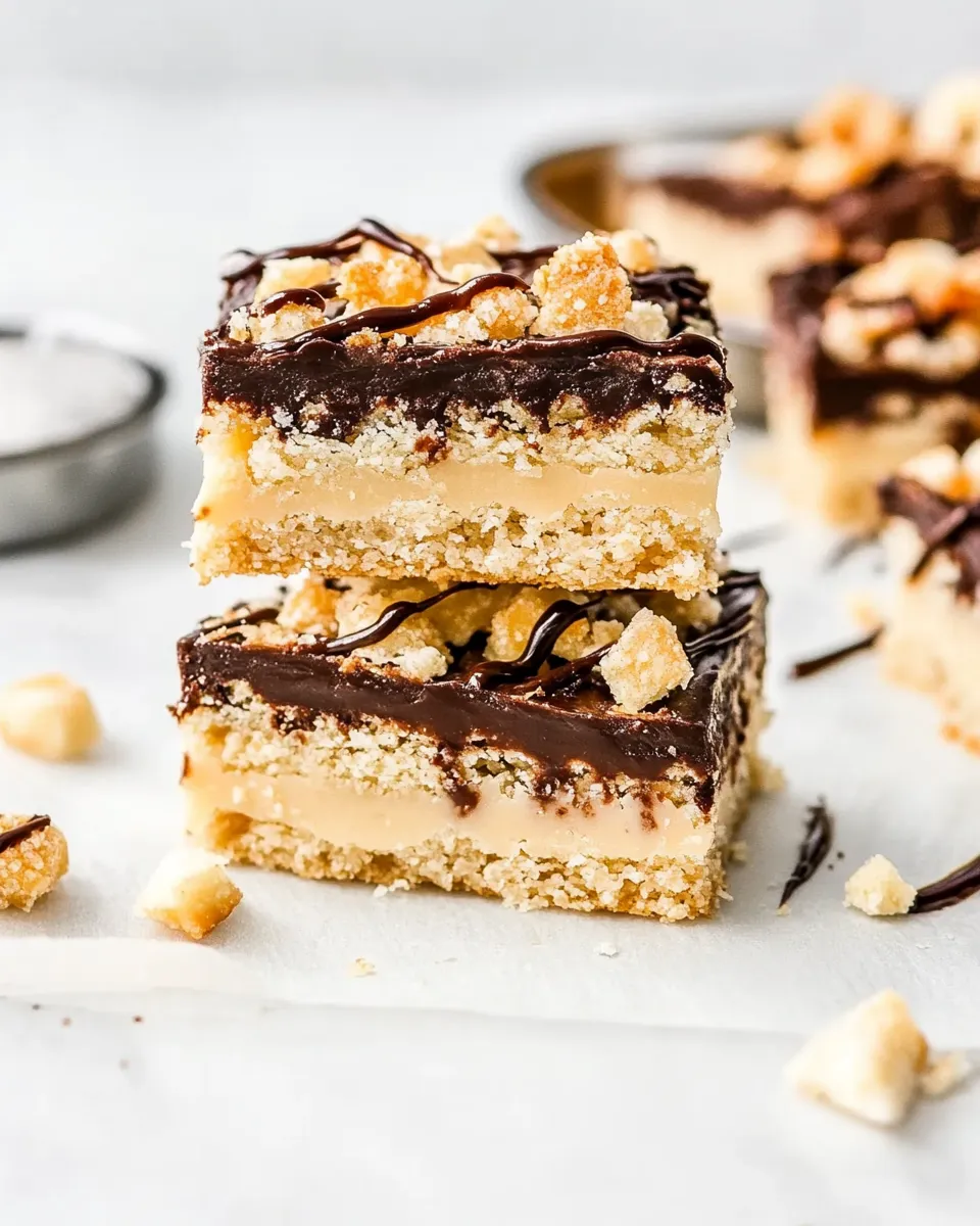 Homemade No Bake Samoa Bars recipe photo