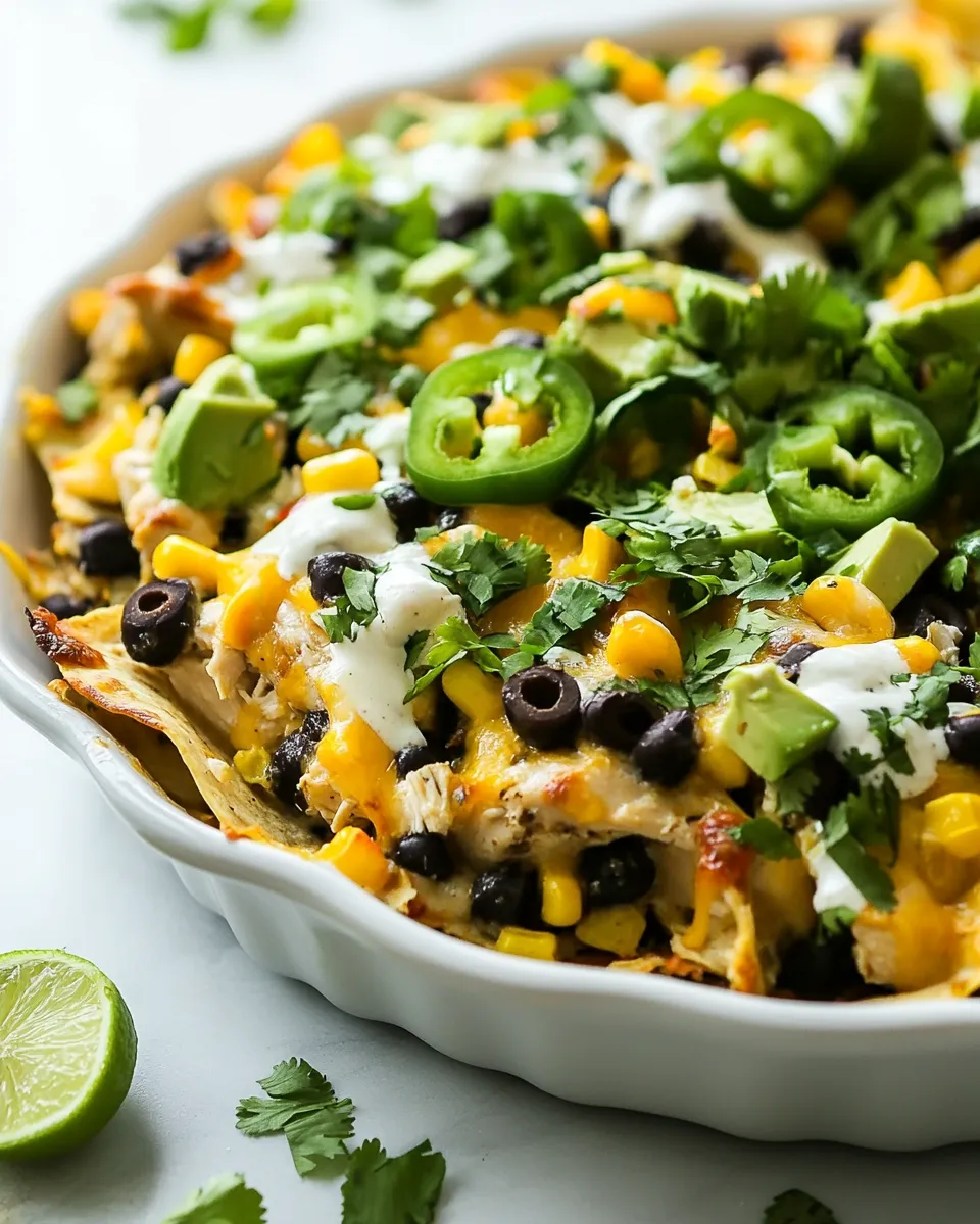 Easy One-Pan Chicken Tortilla Bake photo