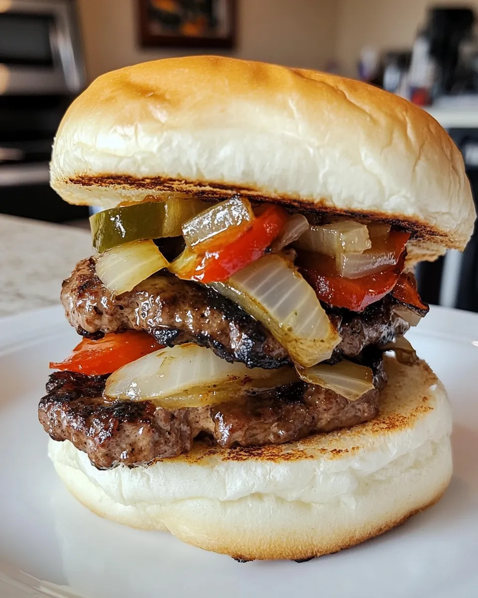 Homemade Onion Smash Burgers (Sear or Blackstone Grill Em) photo