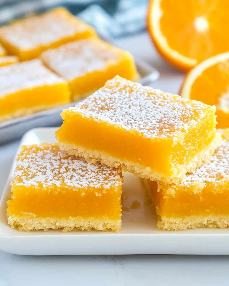 Homemade Orange Bars photo