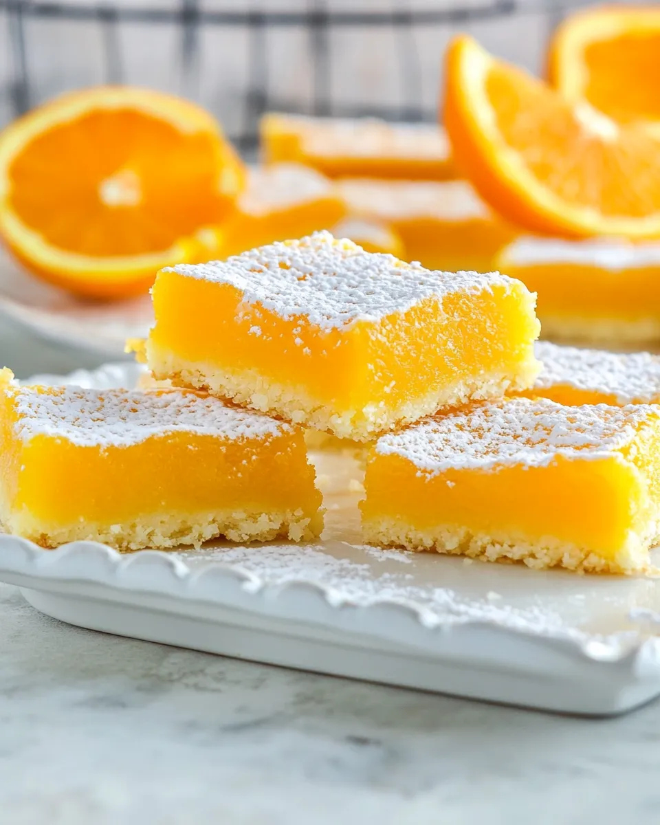 Easy Orange Bars recipe photo