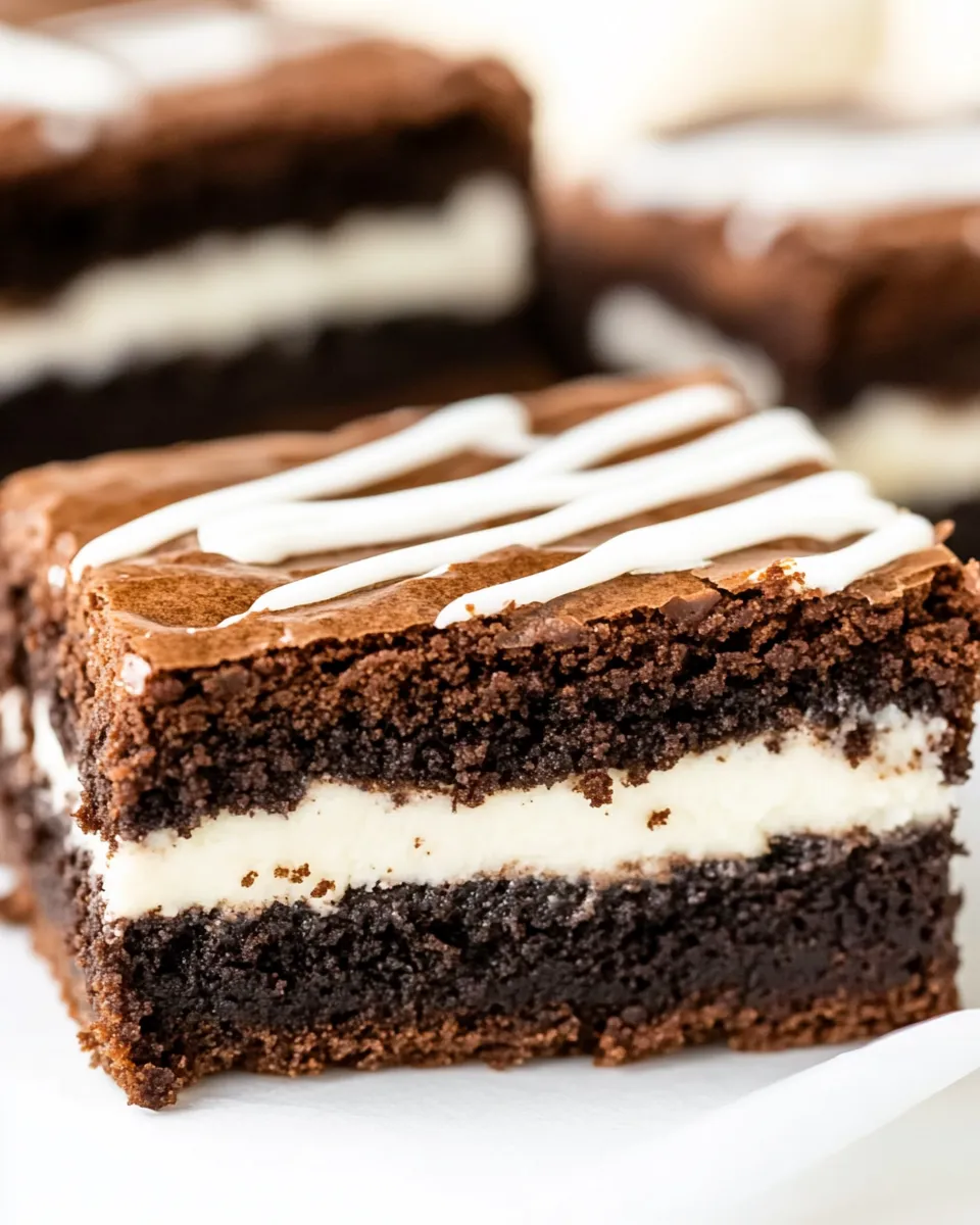 Delicious Oreo Stuffed Brownies image