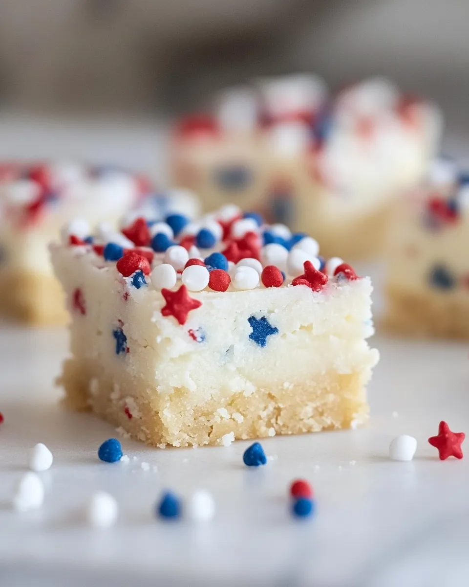 Easy Patriotic Sugar Cookie Bars image