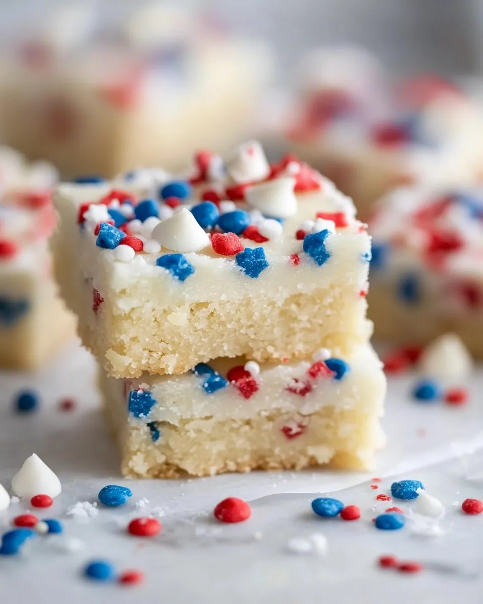 Delicious Patriotic Sugar Cookie Bars recipe photo