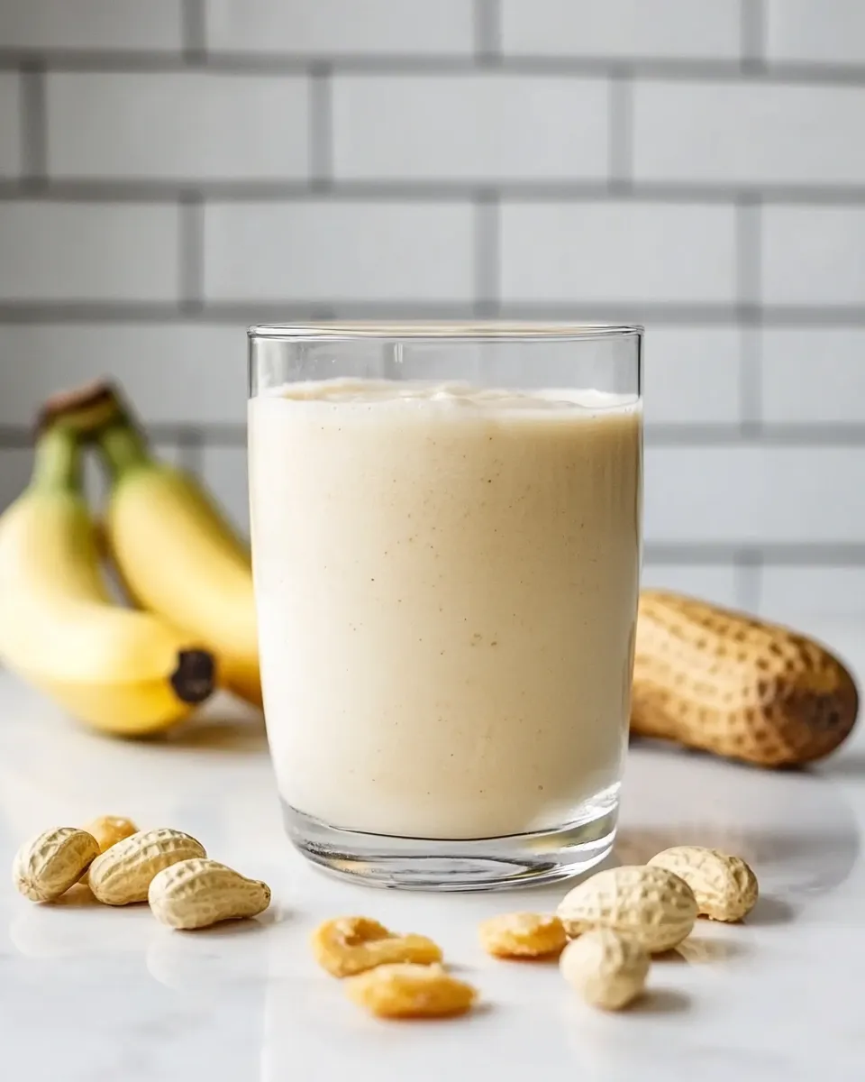 Easy Peanut Butter Banana Smoothie recipe photo