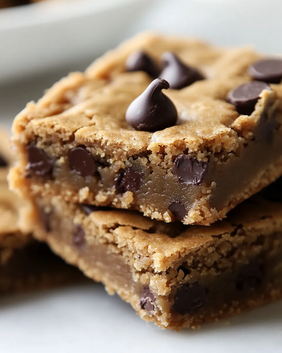 Easy Peanut Butter Chocolate Chip Bars image