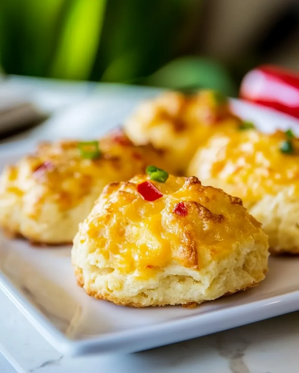 Delicious Pimento Cheese Drop Biscuits shot