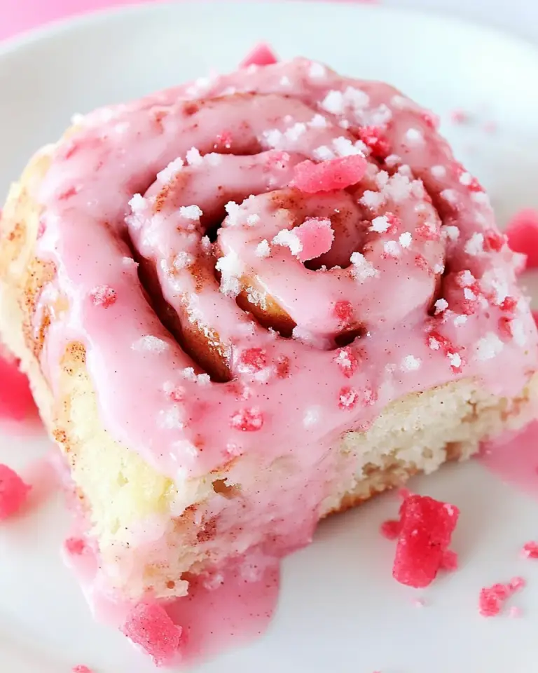 Homemade Pink Cinnamon Rolls photo