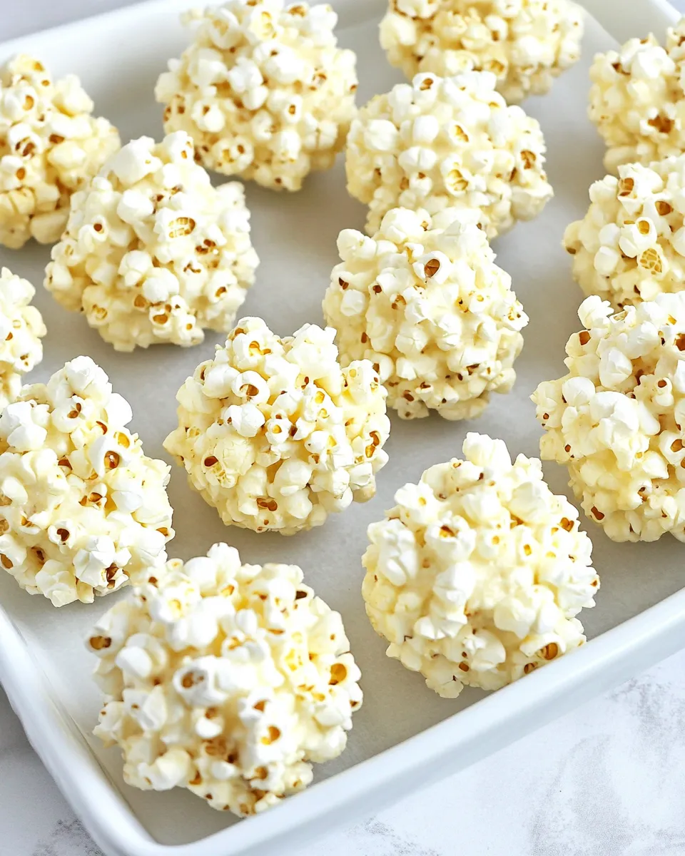 Easy Popcorn Balls with Marshmallows recipe photo