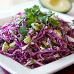 Homemade Red Cabbage and Avocado Salad Recipe photo