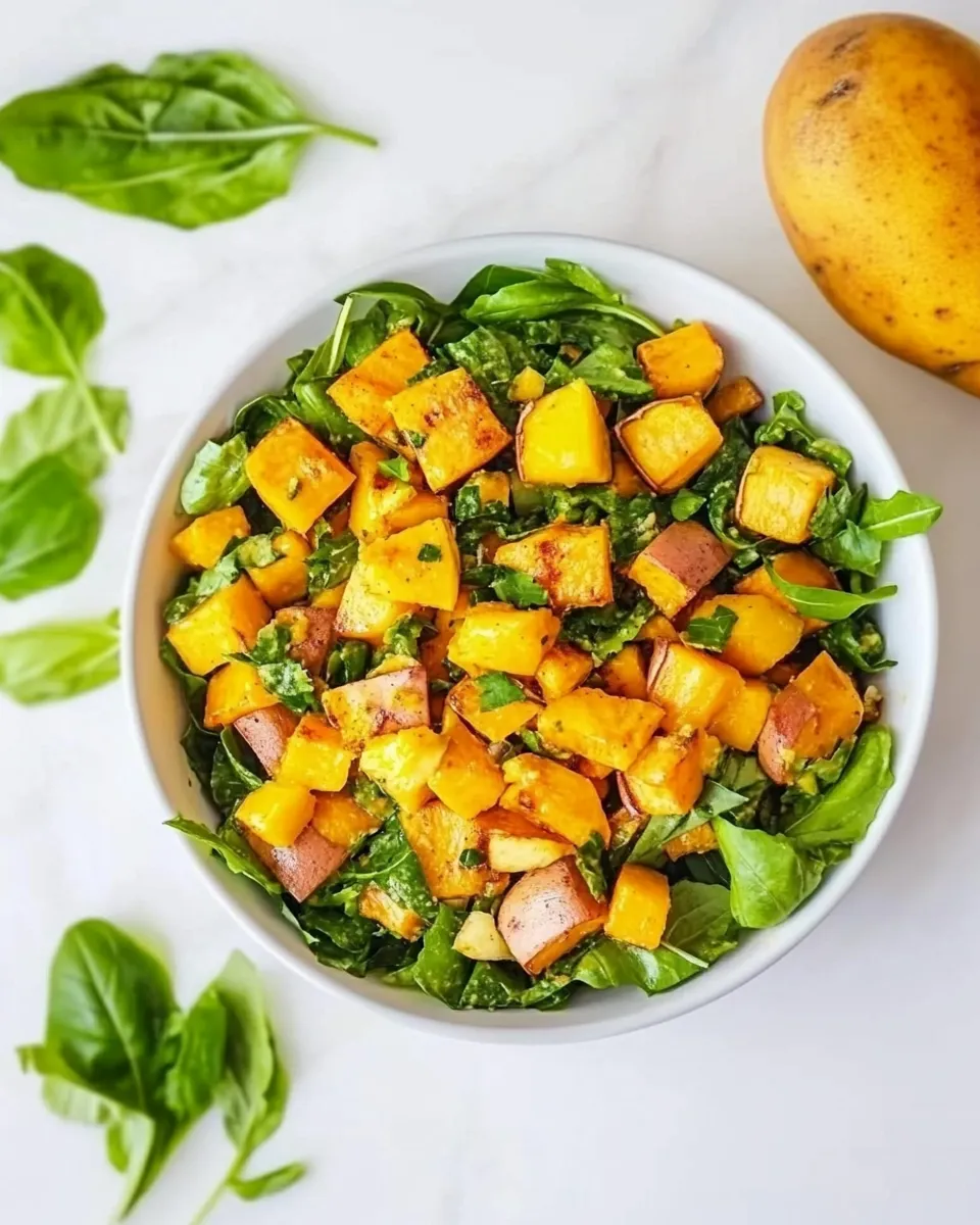 Homemade Roasted Sweet Potato and Mango Salad photo