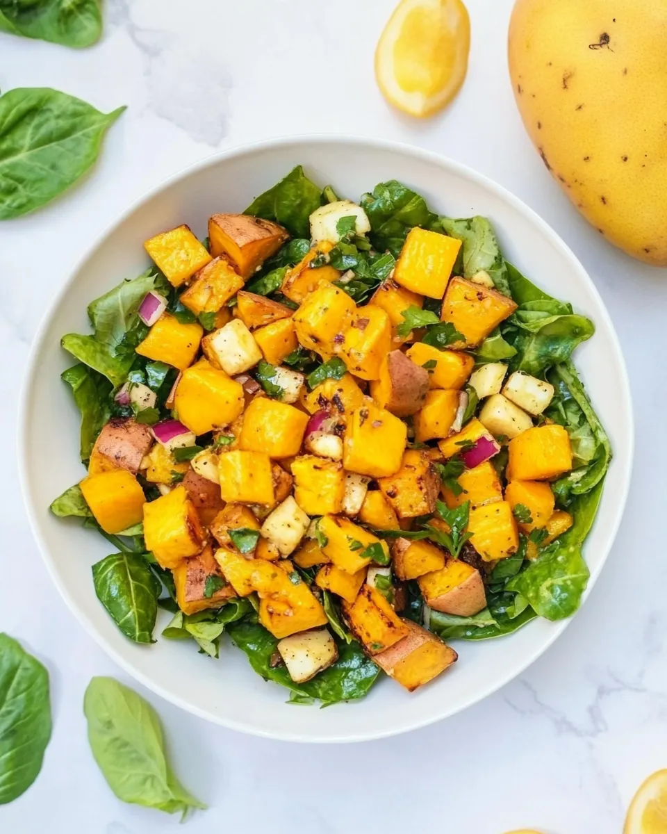Delicious Roasted Sweet Potato and Mango Salad image