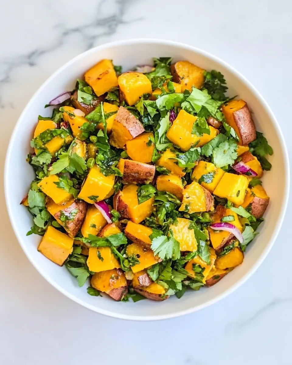 Easy Roasted Sweet Potato and Mango Salad recipe photo