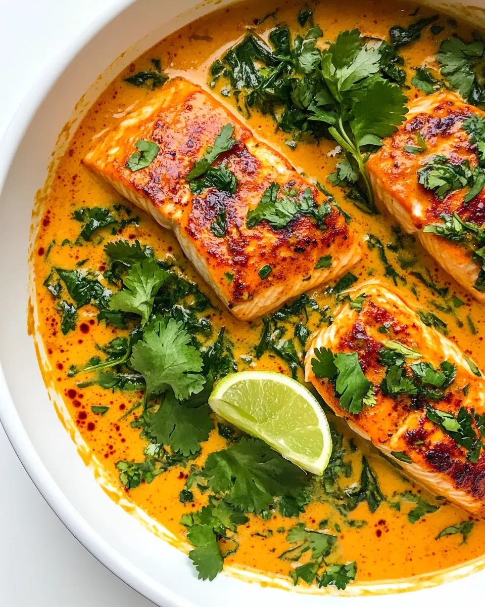Classic Salmon Coconut Curry (Thai Inspired) image