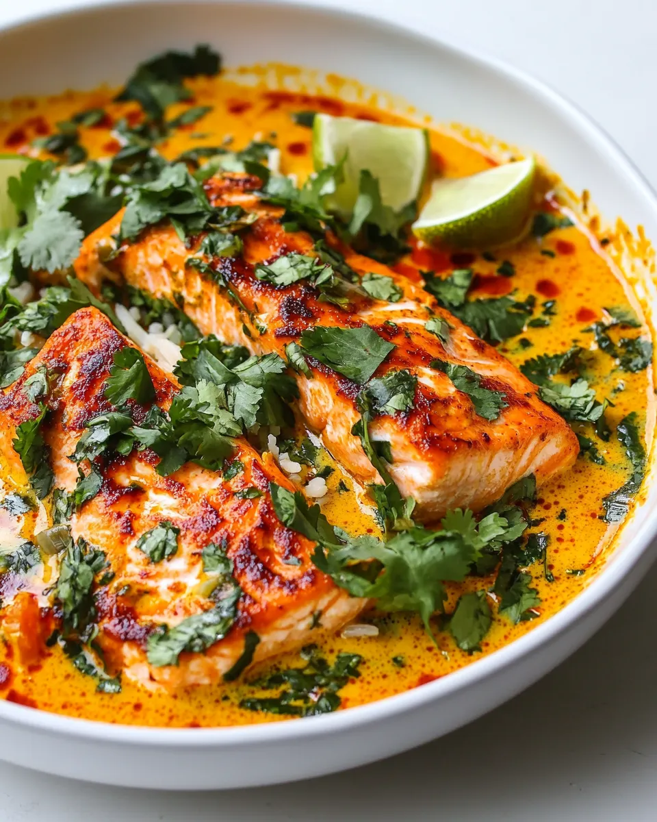 Easy Salmon Coconut Curry (Thai Inspired) recipe photo