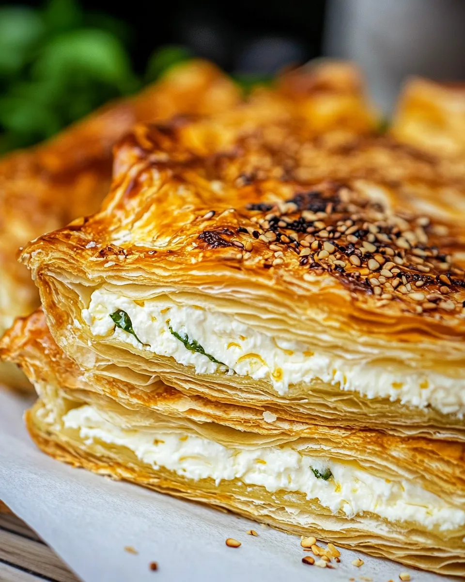 Easy Savory Cheese Pie (Placinta cu Branza) recipe photo