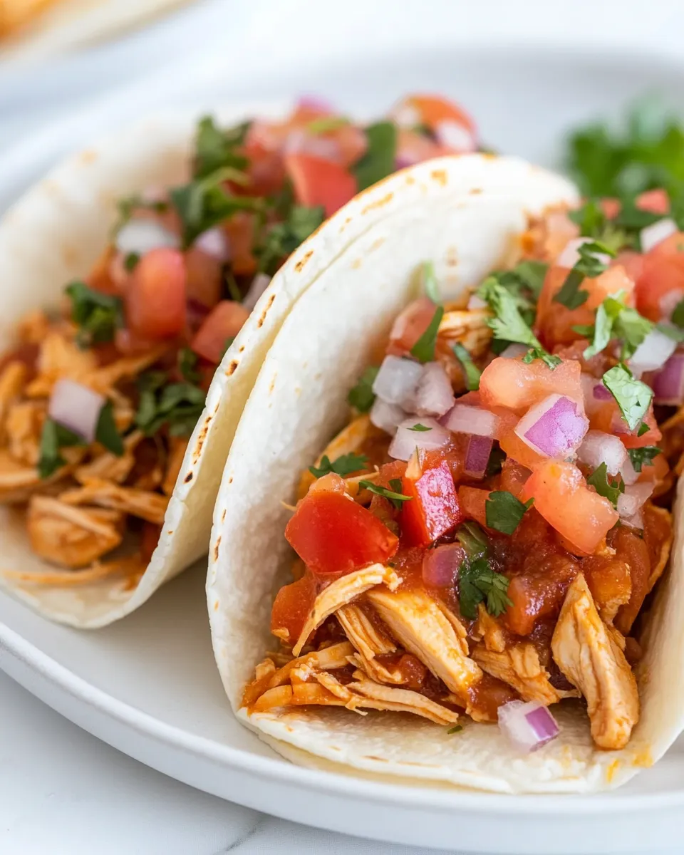 Homemade Slow Cooker Chicken Tacos photo