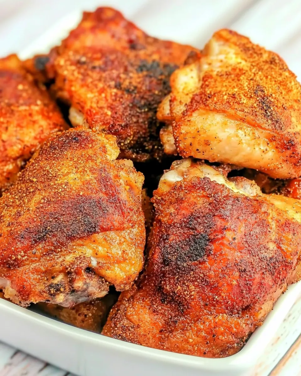Delicious Smoked Chicken Thighs image