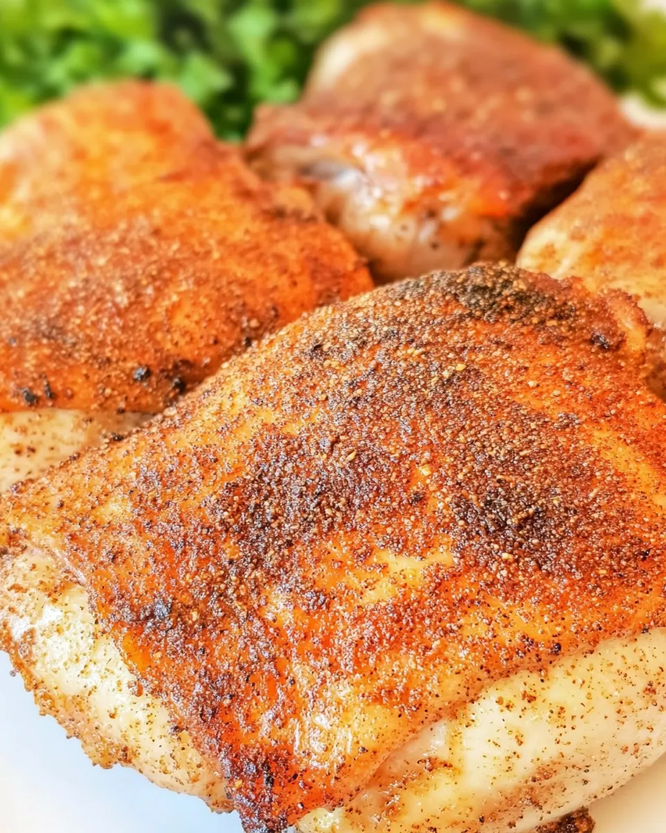 Classic Smoked Chicken Thighs recipe photo